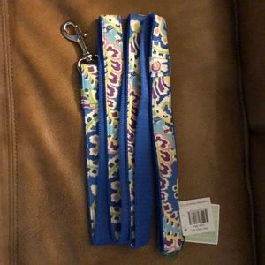 New Vera Bradley Dog Leash M-L Capri Blue